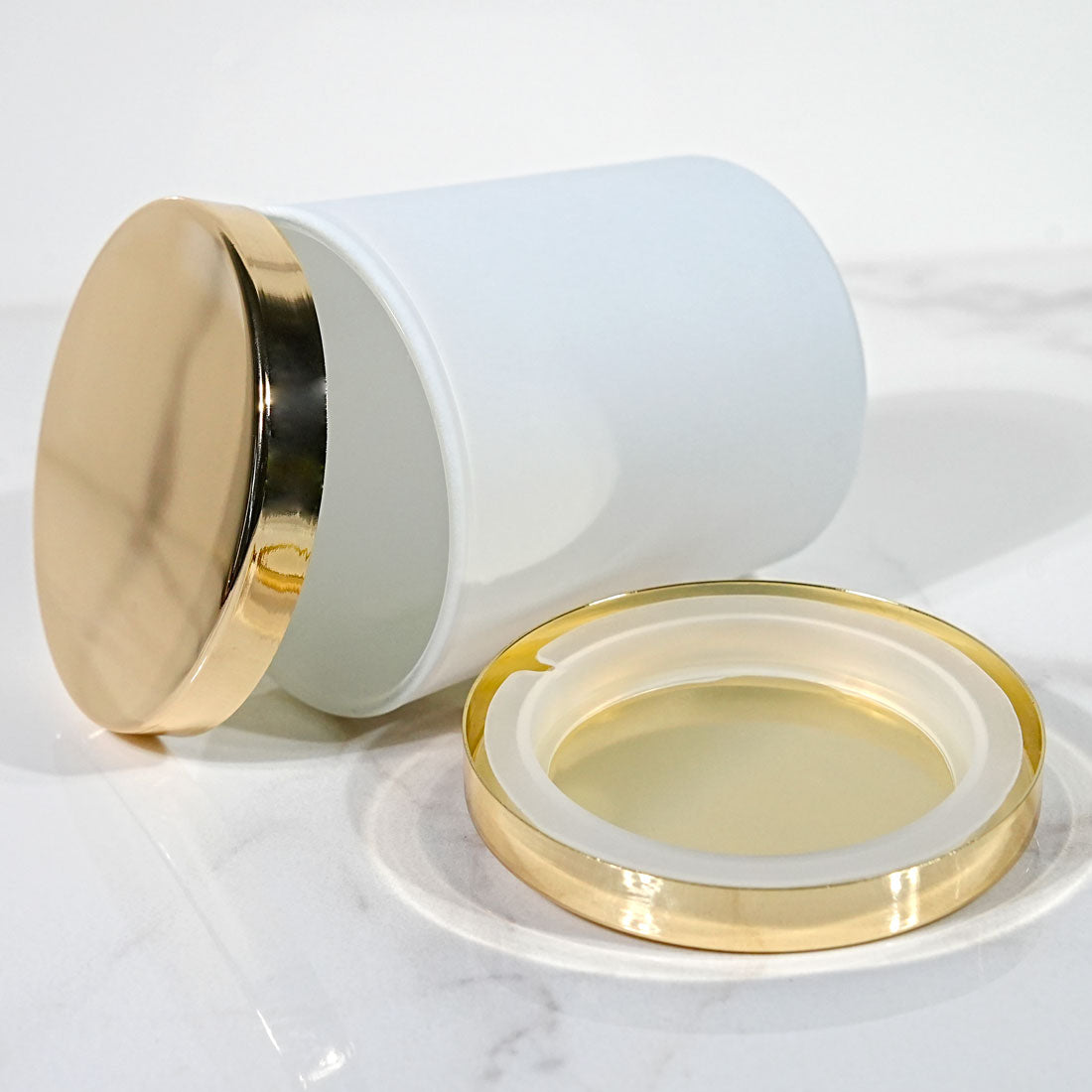 Gold metallic cover - 77 mm diameter