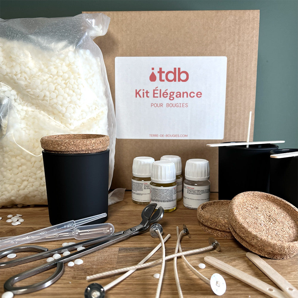 Kit Élégance pour Bougie en contenant - Kits à bougies