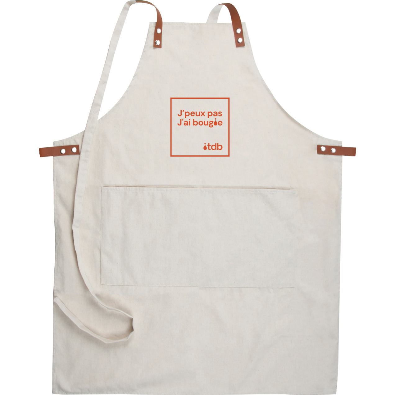 Apron with Terre de Bougies flocking