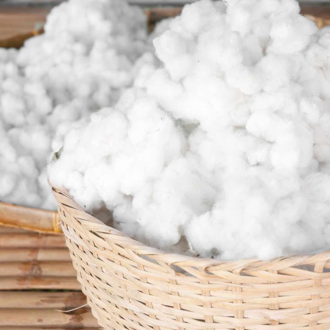 Parfum pour savon, coton dans un panier