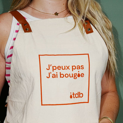 Apron with Terre de Bougies flocking