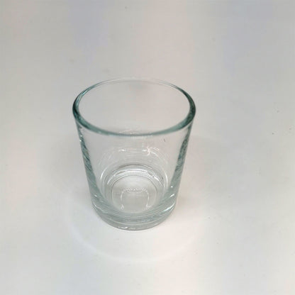 Verre bougie Transparent - 70 ml - Pots en verre céramique béton pour fabrication de Bougies